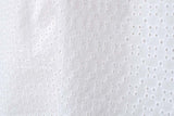 DEADSTOCK Japanese Fabric Embroidered Eyelet - bright white - 50cm