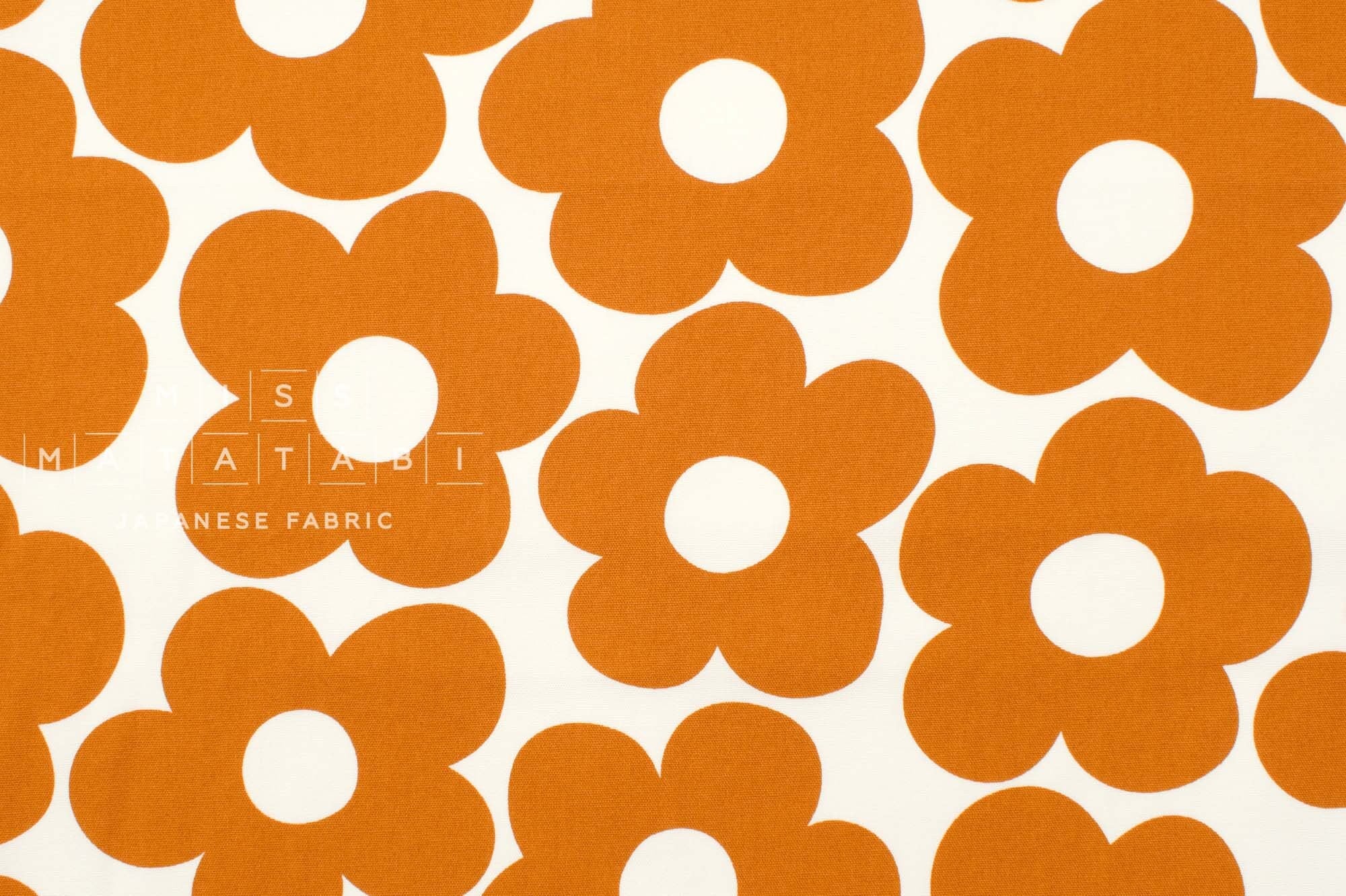 Japanese Fabric Scandi Pop Big Floral - F - 50cm