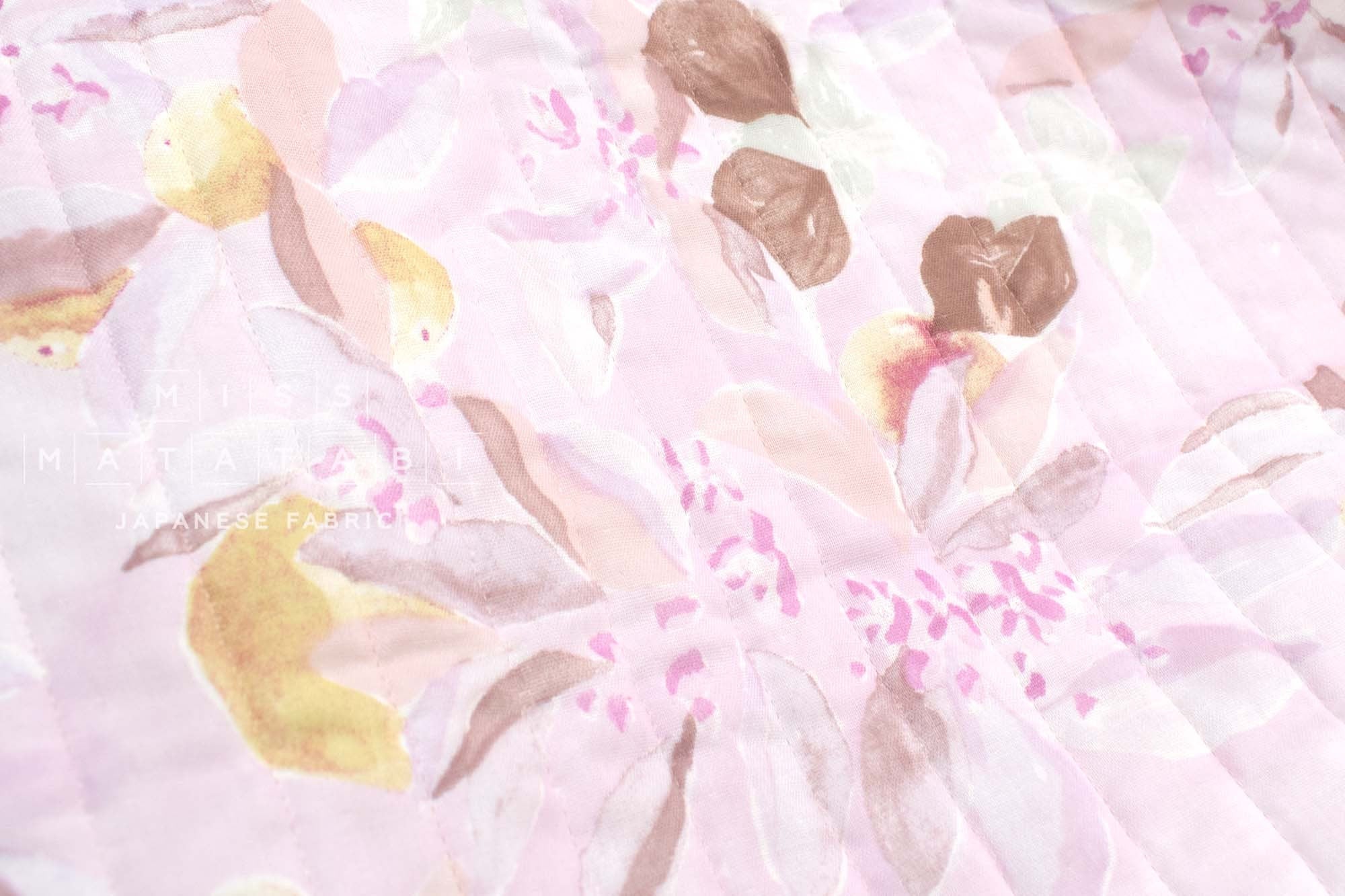 nani IRO Kokka Japanese Fabric MARGO Quilted Organic Double Gauze - C - 50cm