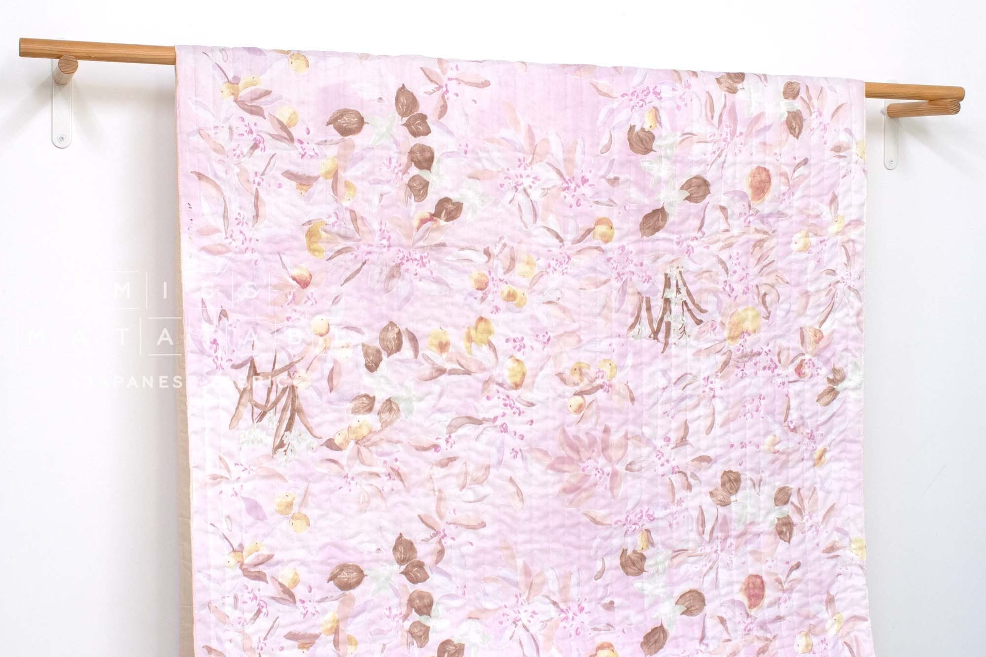nani IRO Kokka Japanese Fabric MARGO Quilted Organic Double Gauze - C - 50cm