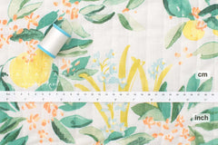 nani IRO Kokka Japanese Fabric MARGO Quilted Linen - A - 50cm