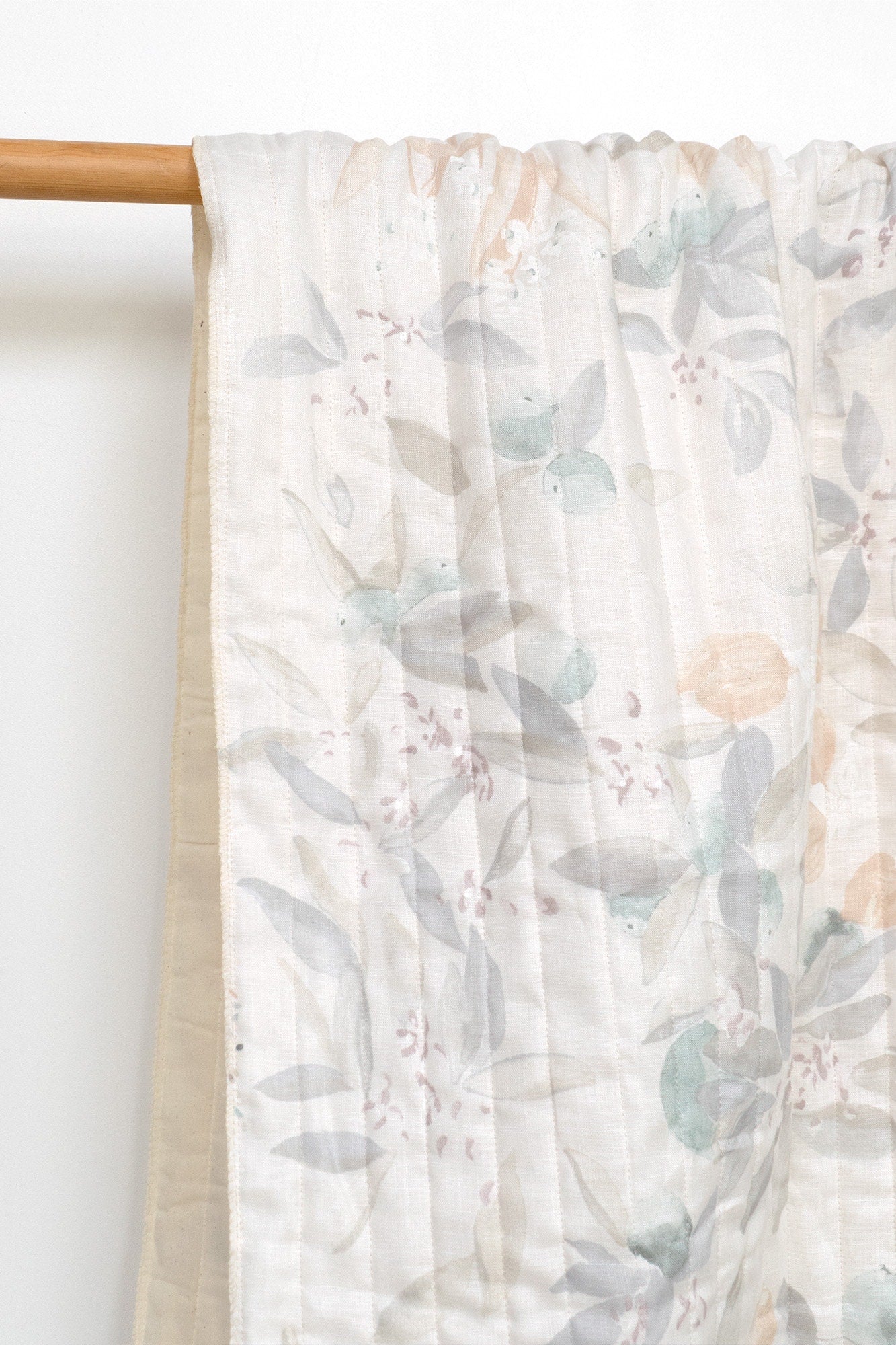nani IRO Kokka Japanese Fabric MARGO Quilted Linen - C - 50cm