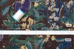 nani IRO Kokka Japanese Fabric MARGO Quilted Linen - D - 50cm