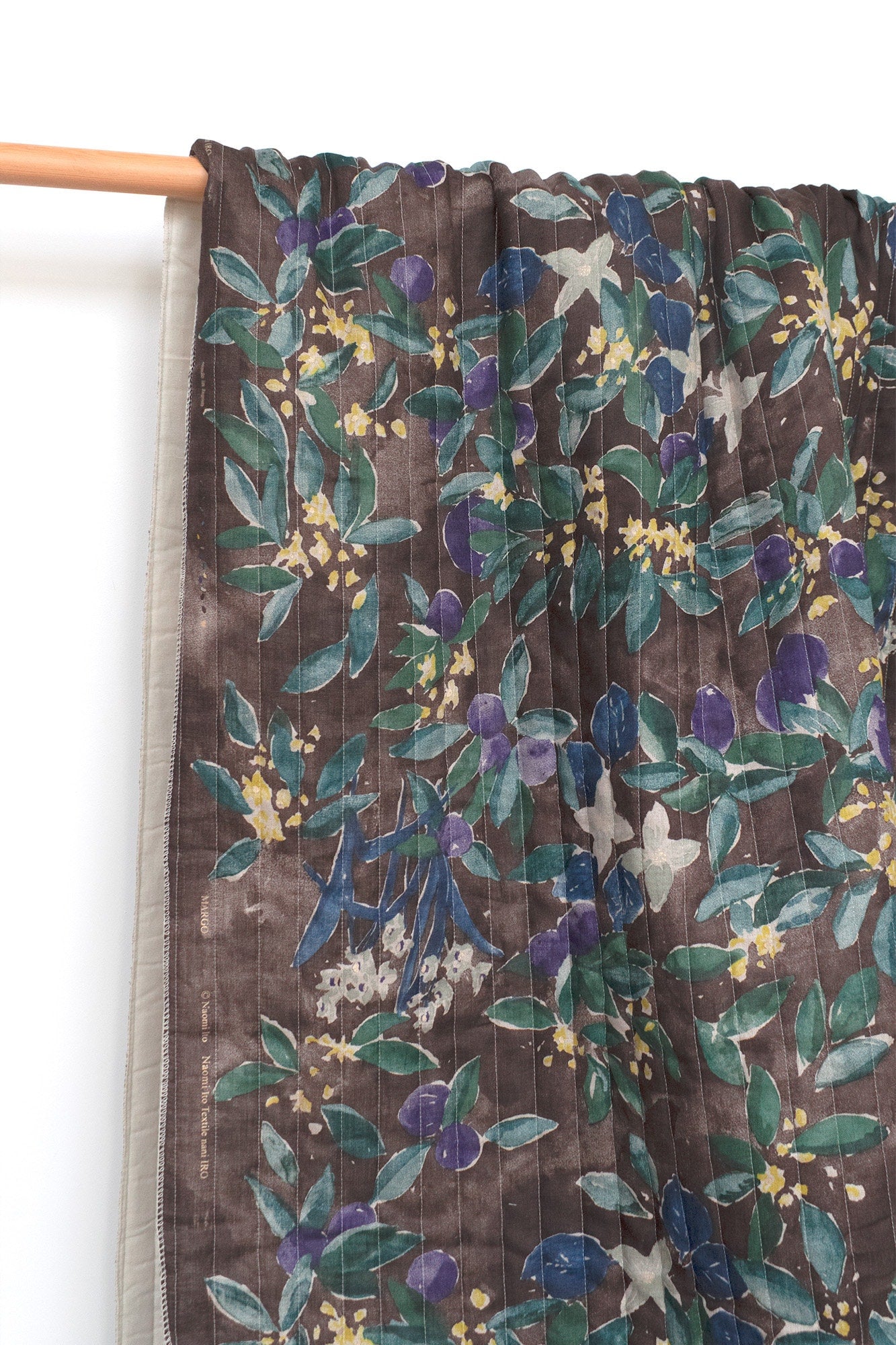 nani IRO Kokka Japanese Fabric MARGO Quilted Linen - D - 50cm
