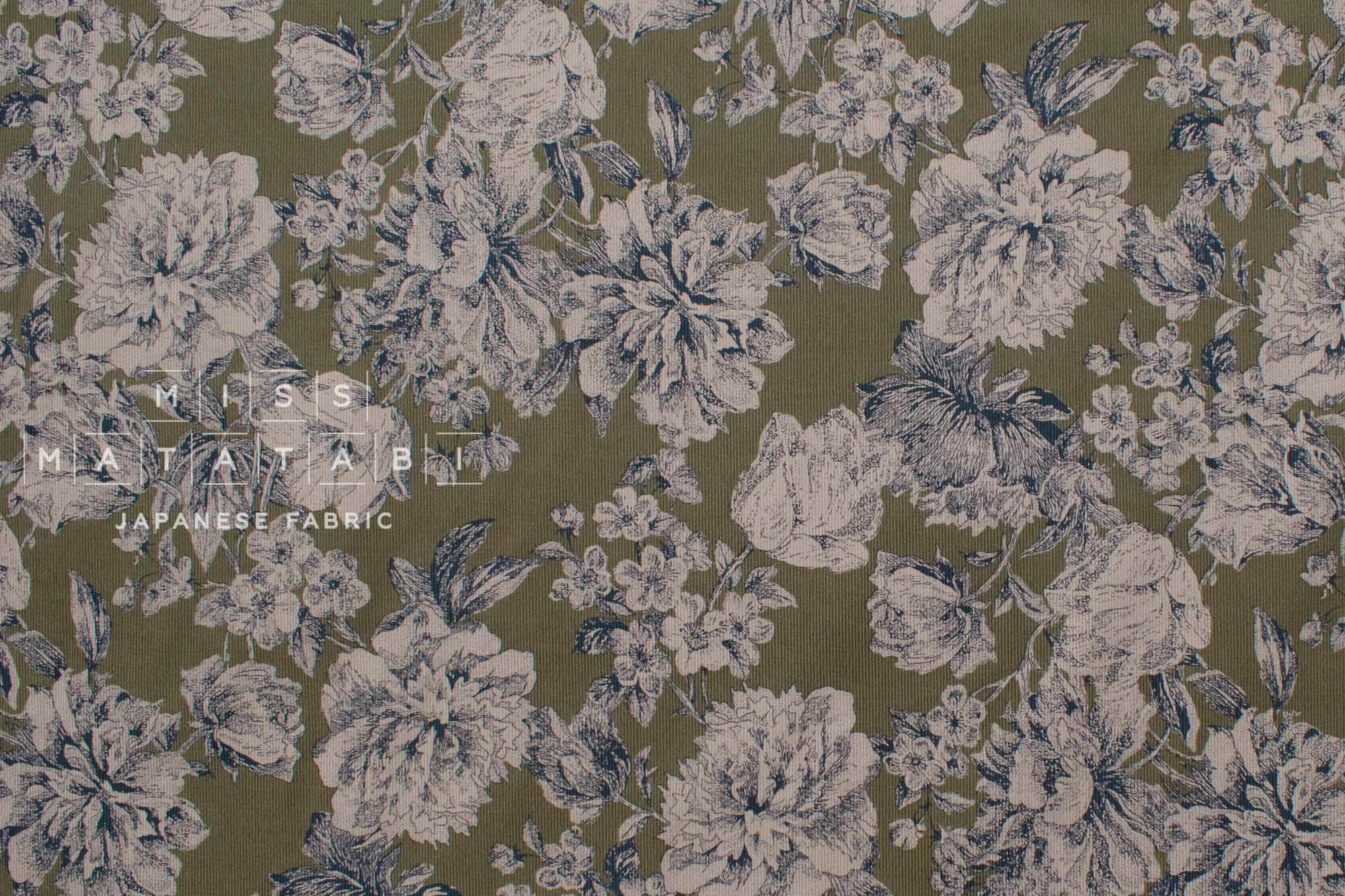 Japanese Fabric Corduroy Simone - C - 50cm