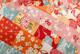 Japanese Fabric Parts of Japan - orange - 50cm