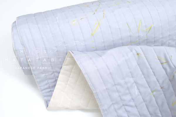 nani IRO Kokka Japanese Fabric GUNSEI Quilted Organic Double Gauze - D - 50cm