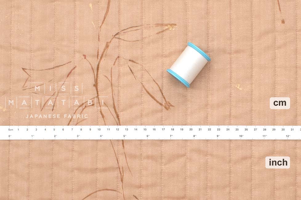 nani IRO Kokka Japanese Fabric GUNSEI Quilted Organic Double Gauze - C - 50cm