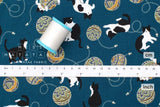 Japanese Fabric Hachiware Tuxedo Cats - 2D - 50cm