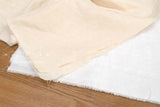 Japanese Fabric Embroidered Double Gauze - cream - 50cm