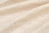 Japanese Fabric Embroidered Double Gauze - cream - 50cm