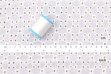 DEADSTOCK Japanese Fabric Embroidered Eyelet - bright white - 50cm