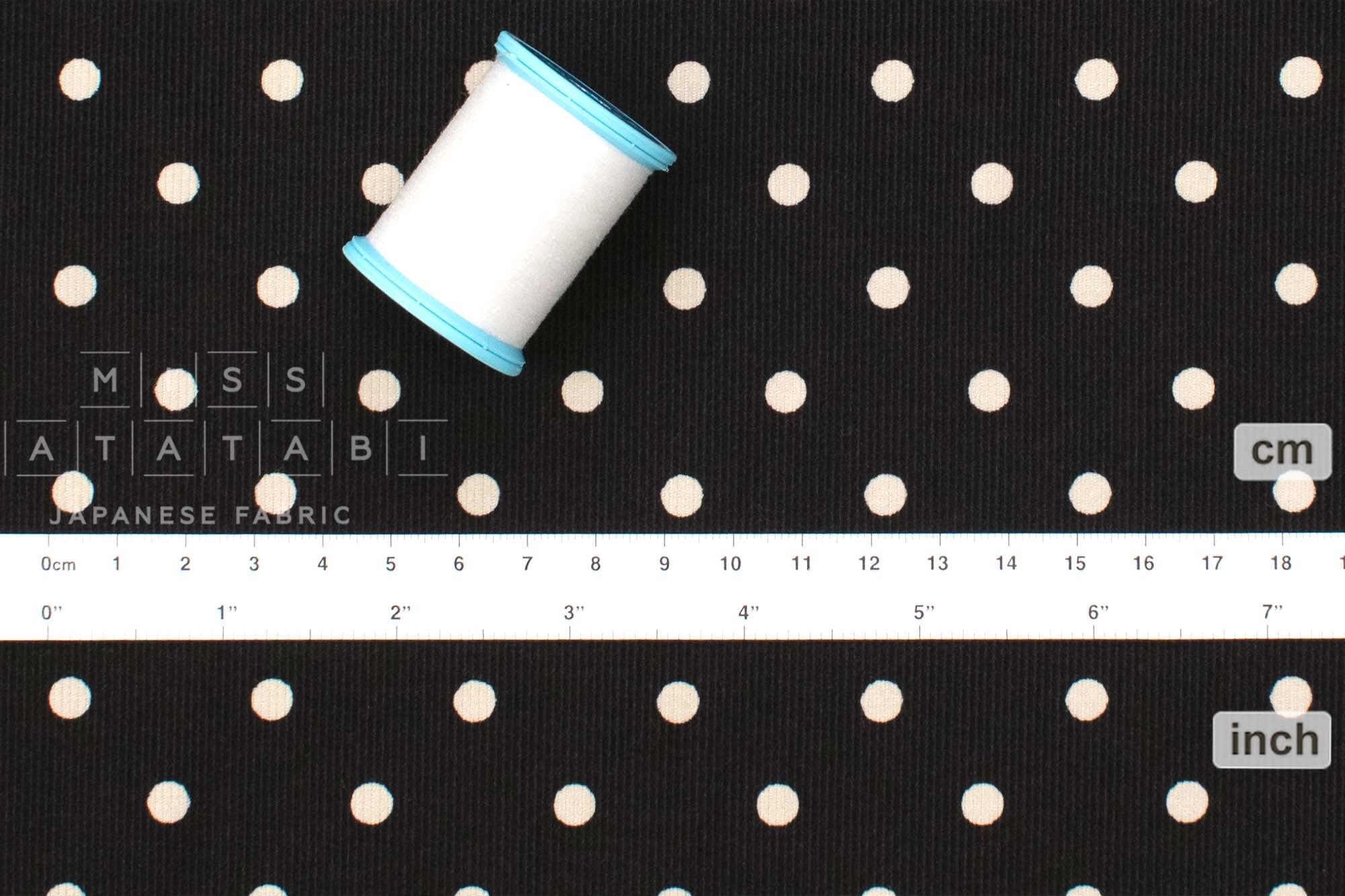 Japanese Fabric Corduroy Small Dots - E - 50cm