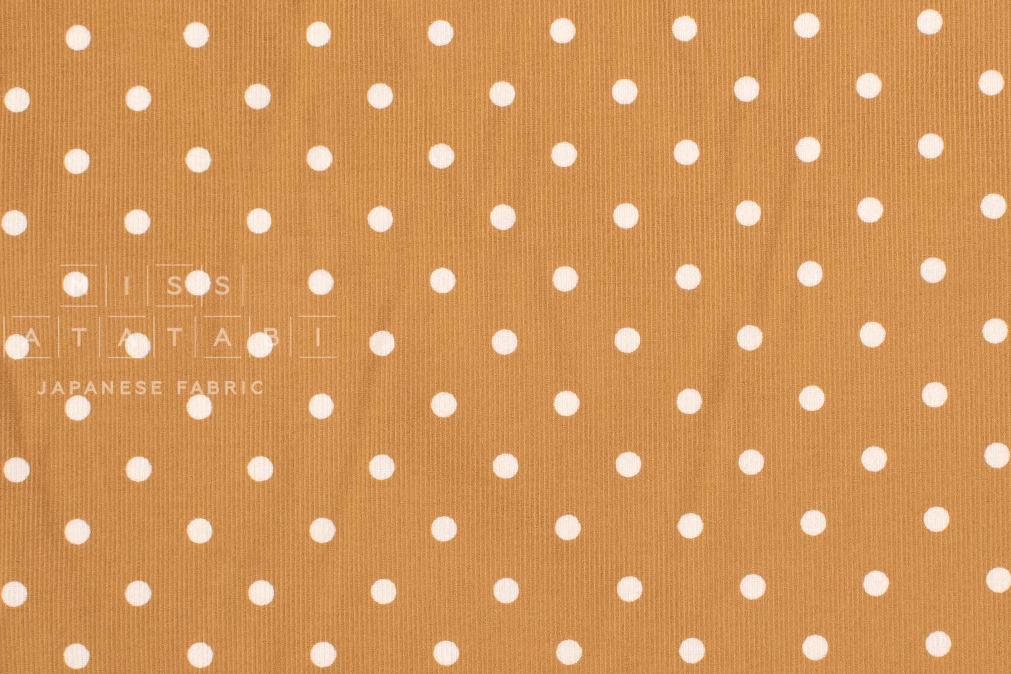 Japanese Fabric Corduroy Small Dots - F - 50cm