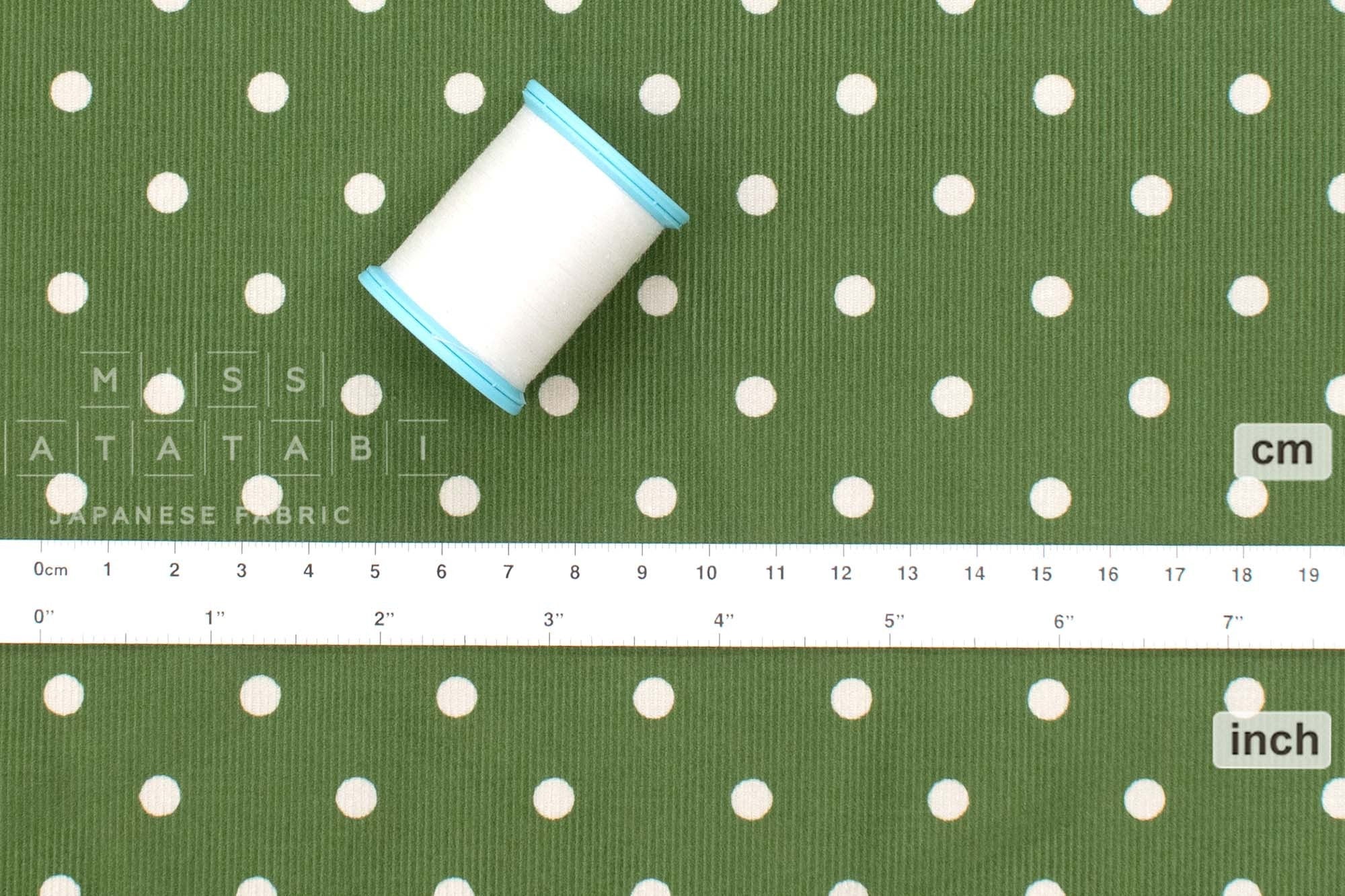 Japanese Fabric Corduroy Small Dots - G - 50cm