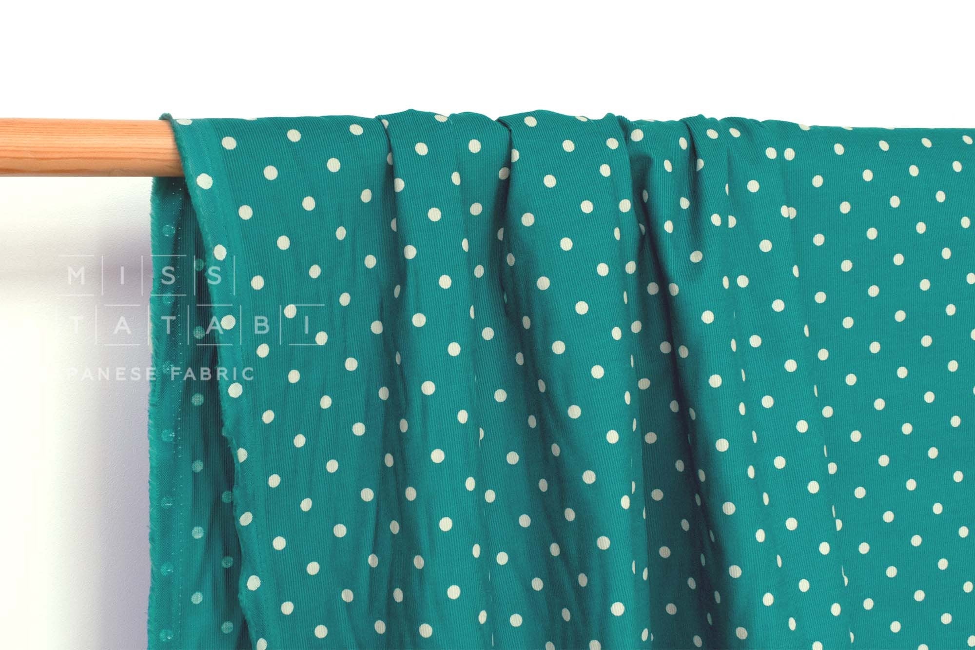 Japanese Fabric Corduroy Small Dots - H - 50cm
