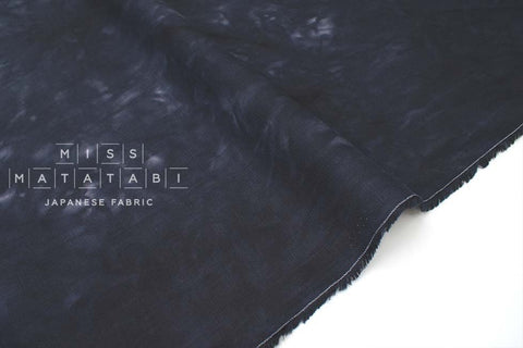 DEADSTOCK Japanese Fabric Handprinted 100% linen - 15 - 50cm