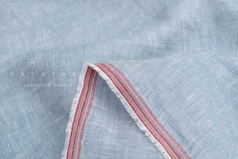 DEADSTOCK Japanese Fabric 100% Linen Chambray - color 44 - 50cm