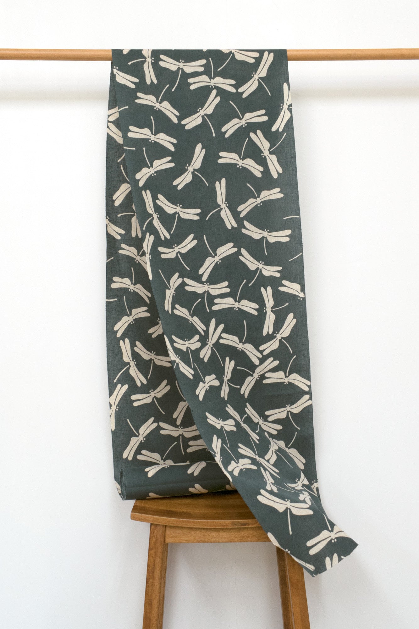 Shokunin Collection Hand-printed Chusen Japanese Yukata Fabric - Tonbo Dragonfly - 50cm