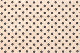 DEADSTOCK Japanese Fabric Dotty Ripple - milk tea - 50cm