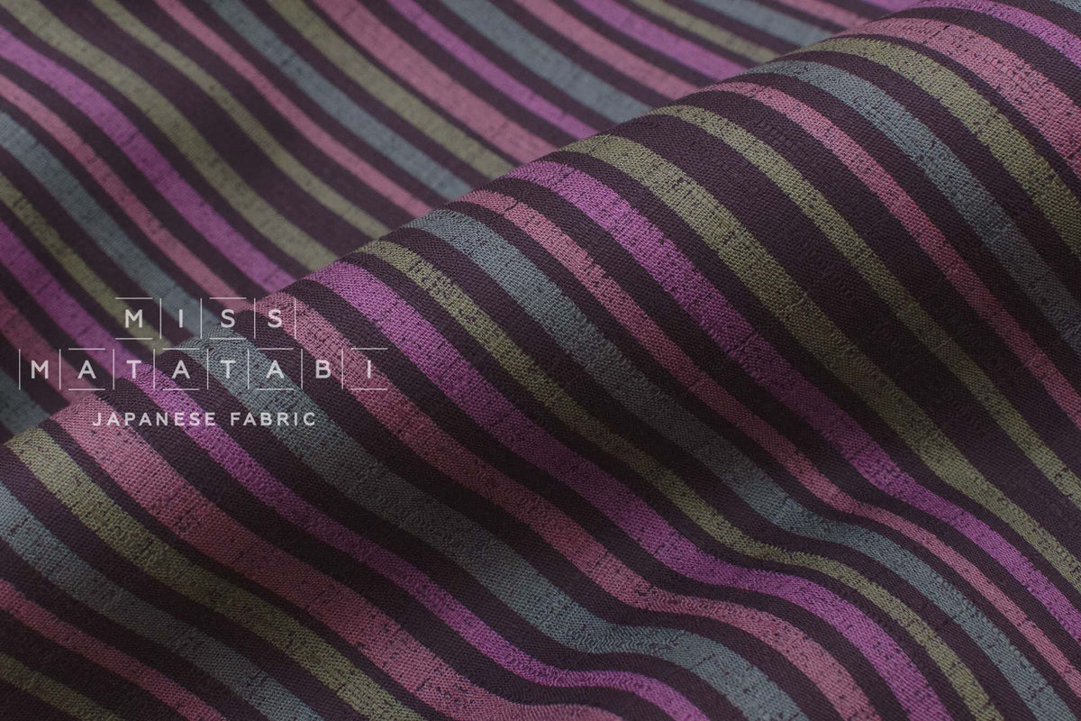Japanese Fabric Wagara Stripes - F - 50cm