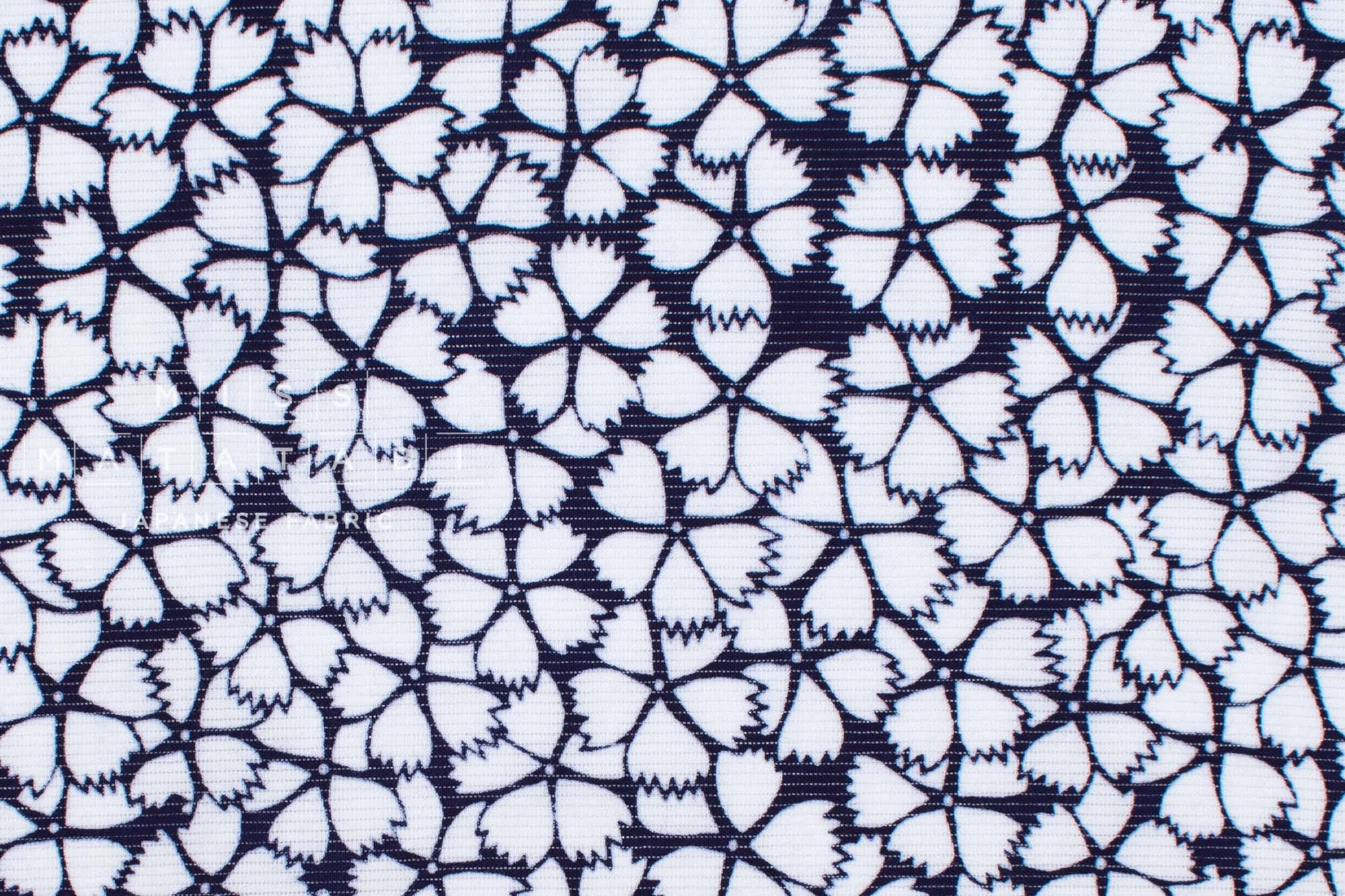 Shokunin Collection Hand-printed Chusen Japanese Yukata Fabric - Konadeshiko - 50cm