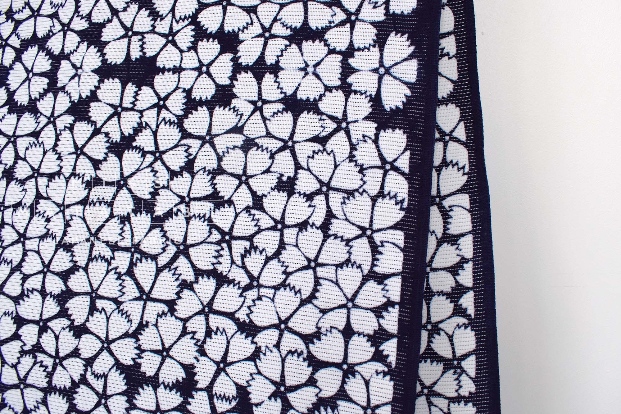 Shokunin Collection Hand-printed Chusen Japanese Yukata Fabric - Konadeshiko - 50cm