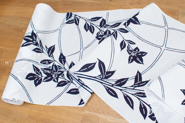 Shokunin Collection Hand-printed Chusen Japanese Yukata Fabric - Nonokikyo - 50cm