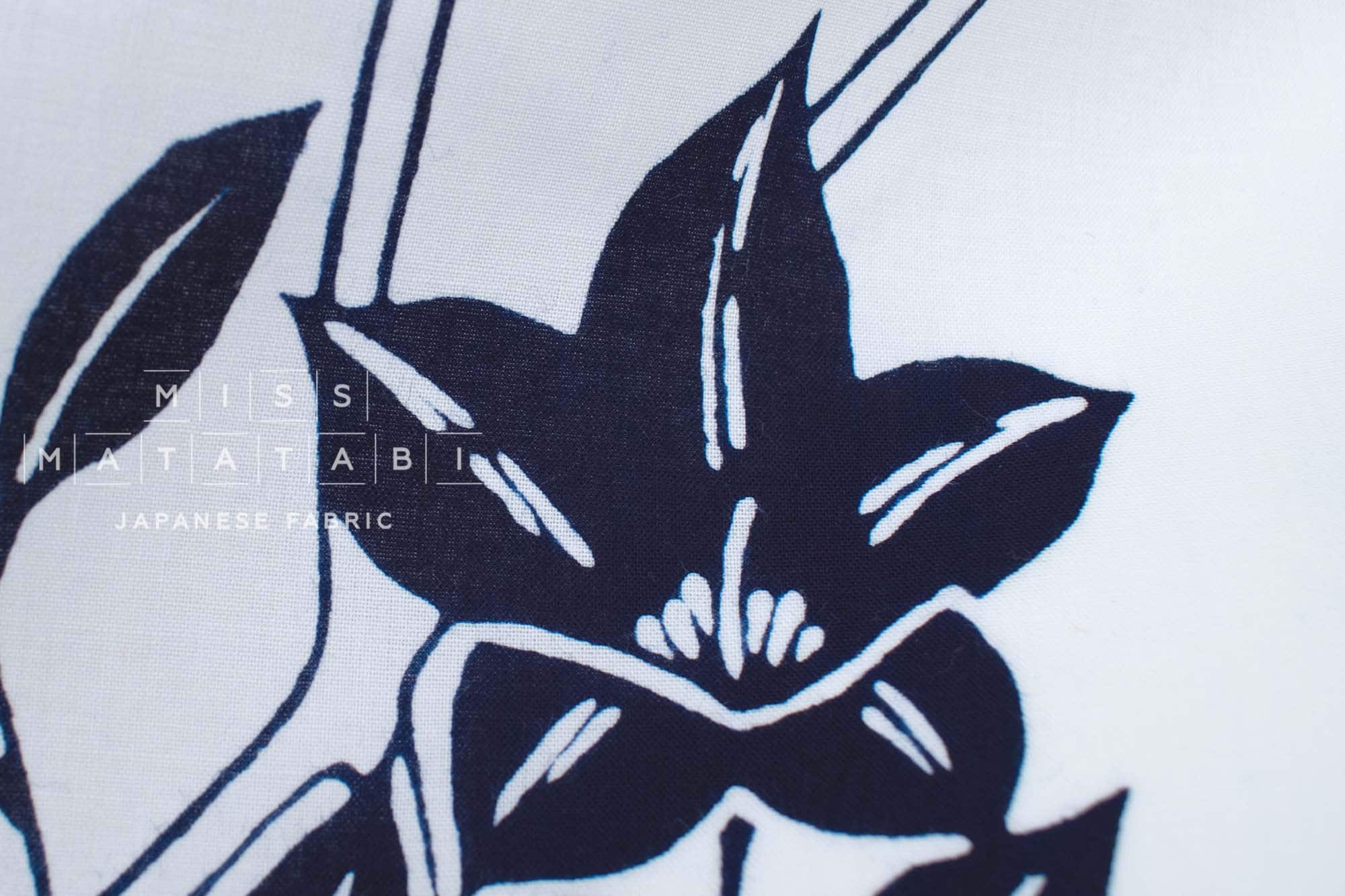 Shokunin Collection Hand-printed Chusen Japanese Yukata Fabric - Nonokikyo - 50cm