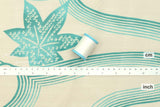 Shokunin Collection Hand-printed Chusen Japanese Yukata Fabric - Ryusui ni Momiji - 50cm