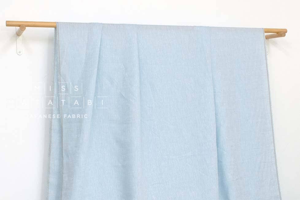 DEADSTOCK Japanese Fabric 100% Linen Chambray - color 9 - 50cm