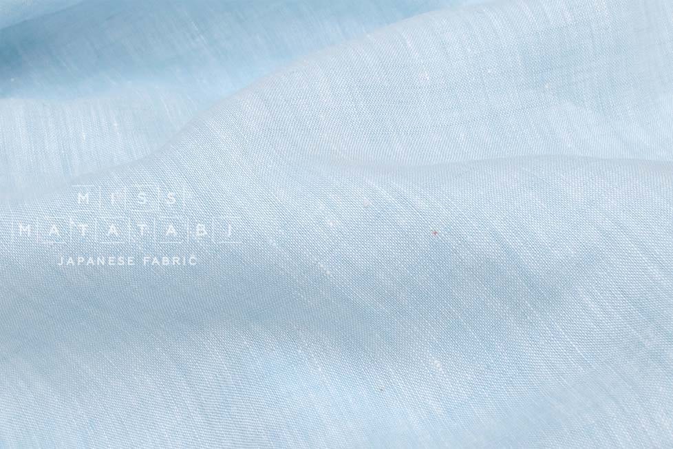 DEADSTOCK Japanese Fabric 100% Linen Chambray - color 9 - 50cm