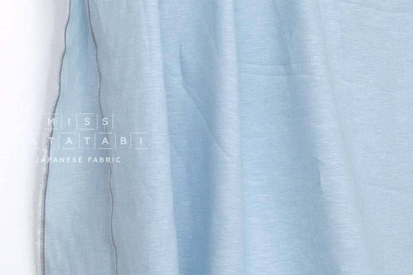 DEADSTOCK Japanese Fabric 100% Linen Chambray - color 10 - 50cm