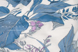 DEADSTOCK Japanese Fabric Botanical - B - 50cm