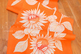 Shokunin Collection Hand-printed Chusen Japanese Yukata Fabric - Himawari Sunflower - 50cm