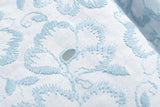 Japanese Fabric Embroidered Eyelet Cotton Lawn - Juniper - 50cm