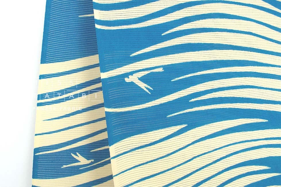 Shokunin Collection Hand-printed Chusen Japanese Yukata Fabric - Tobiuo - 50cm