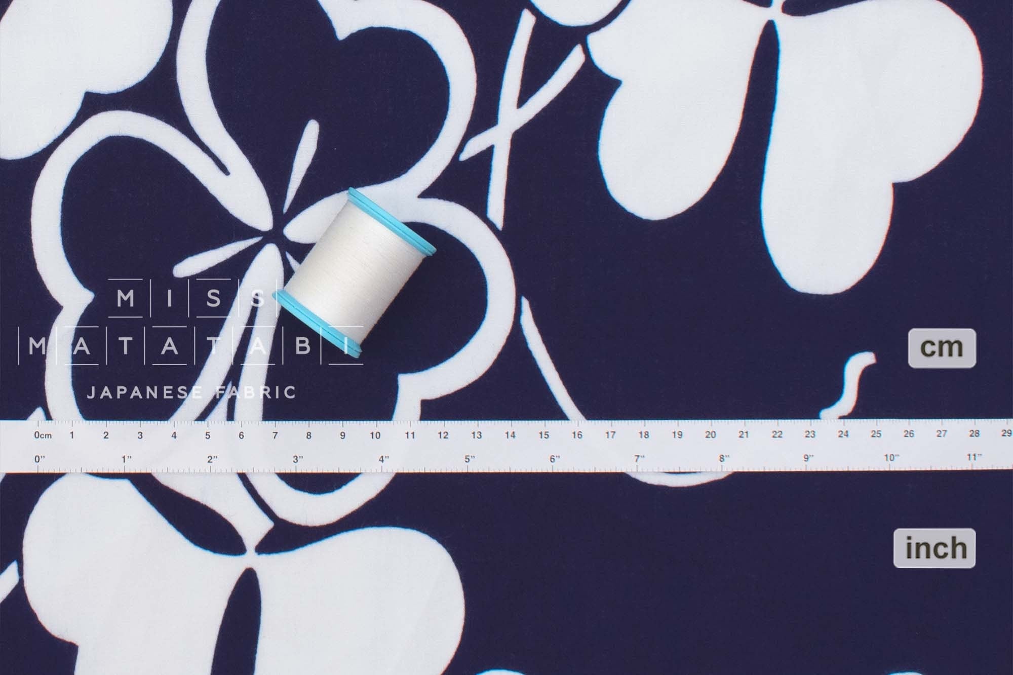 Shokunin Collection Hand-printed Chusen Japanese Yukata Fabric - Katabami - 50cm