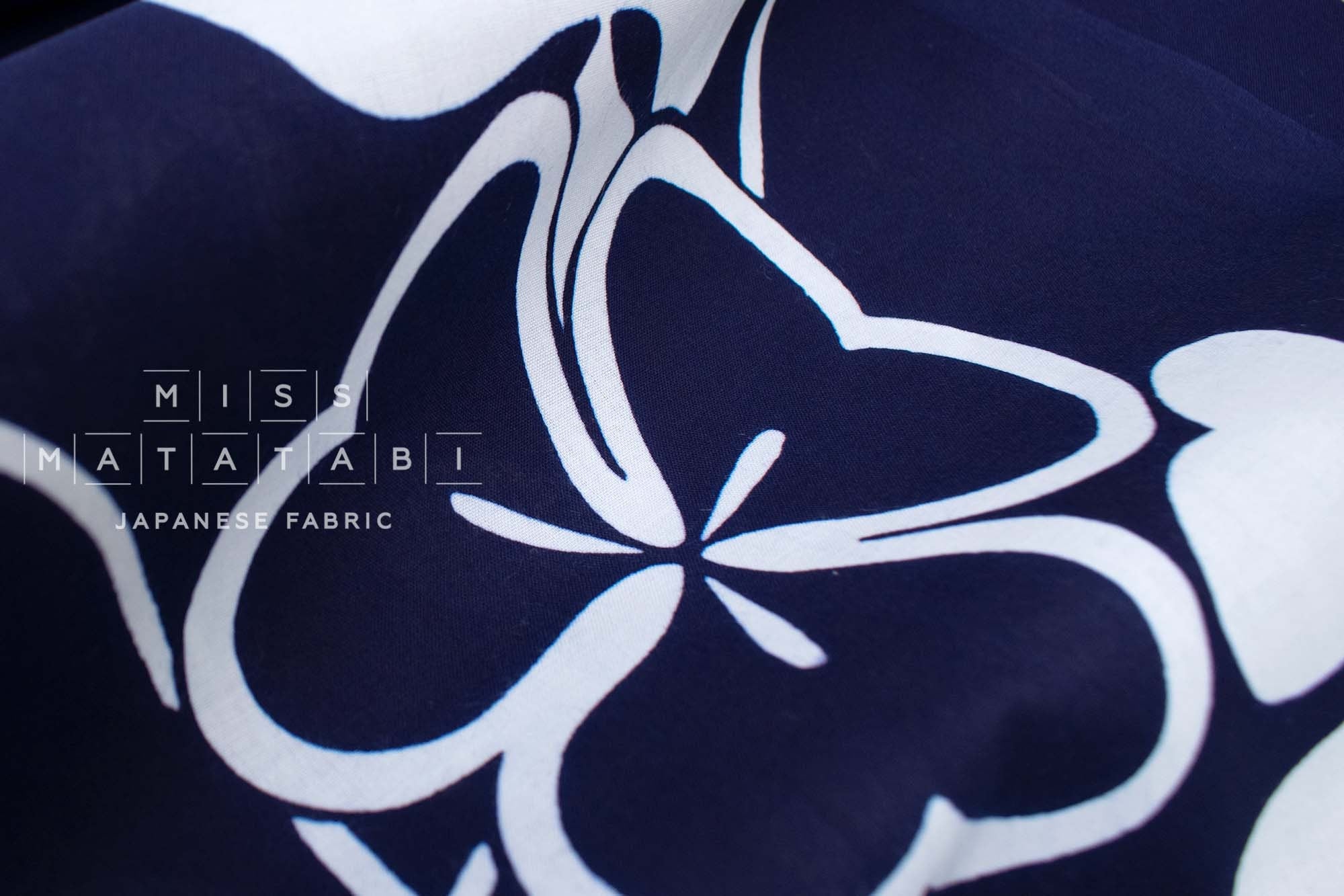 Shokunin Collection Hand-printed Chusen Japanese Yukata Fabric - Katabami - 50cm