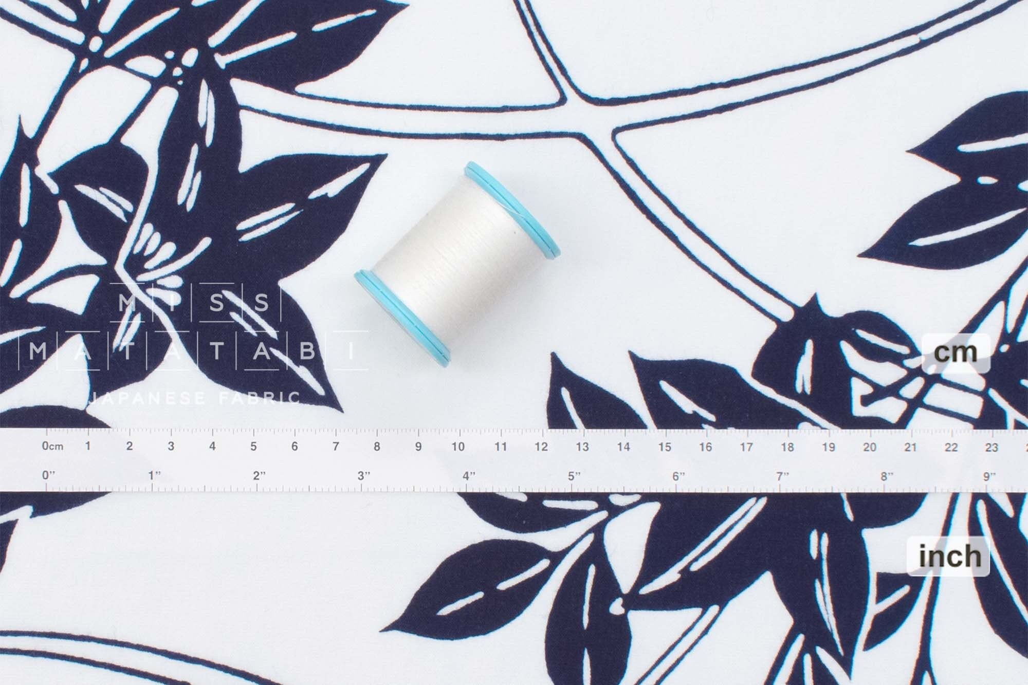 Shokunin Collection Hand-printed Chusen Japanese Yukata Fabric - Nonokikyo - 50cm