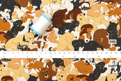Japanese Fabric Best Pups - 50cm
