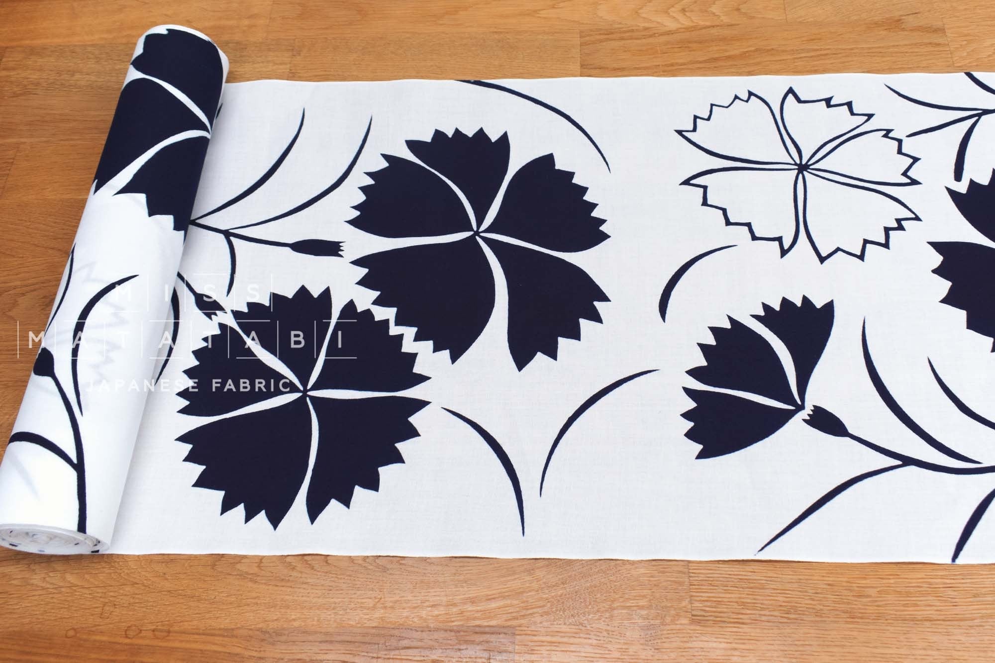 Shokunin Collection Hand-printed Chusen Japanese Yukata Fabric - Nadeshiko - 50cm
