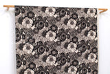 Japanese Fabric Wild Floral Canvas - A - 50cm