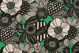 Japanese Fabric Wild Floral Canvas - B - 50cm