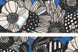 Japanese Fabric Wild Floral Canvas - F - 50cm