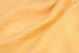 DEADSTOCK Japanese Fabric Washed Herringbone Linen Voile - buttercup - 50cm