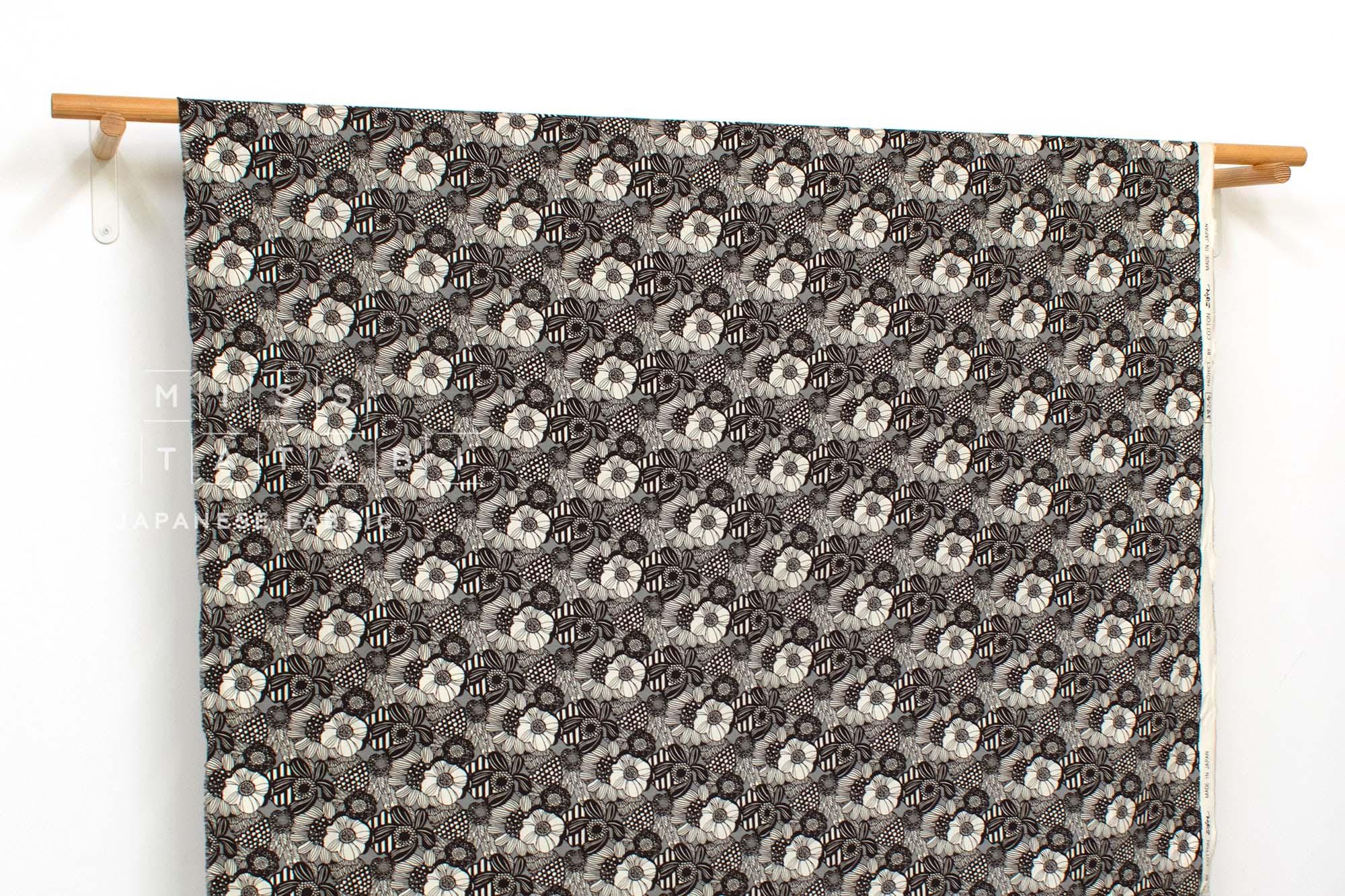 Japanese Fabric Wild Floral - F - 50cm