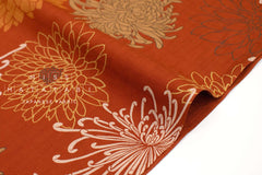 Japanese Fabric So Many Kiku Flowers - A - 50cm