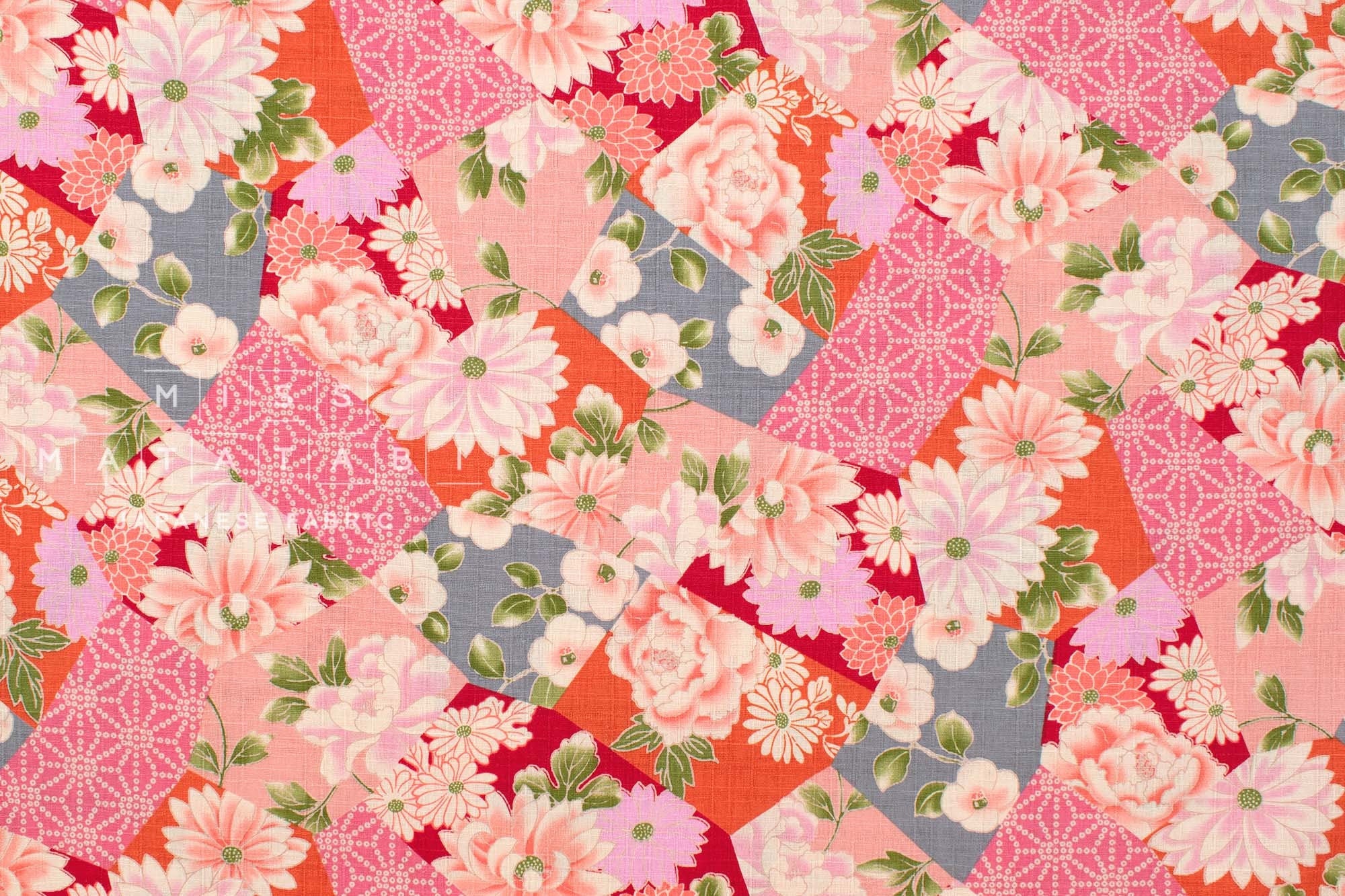 Japanese Fabric Wagara Windows - B - 50cm
