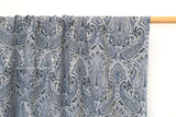 Japanese Fabric Paisley Linen Blend - E - 50cm